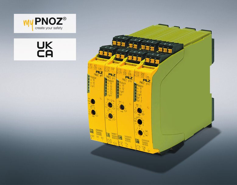 Pilz safety relay myPNOZ receives TÜV Süd certificate UKCA (United Kingdom Conformity Assessment) for Great Britain - Certified for use in GB